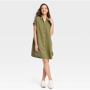 NWT Women’s Short Sleeve Mini Shirt Dress - Universal Thread